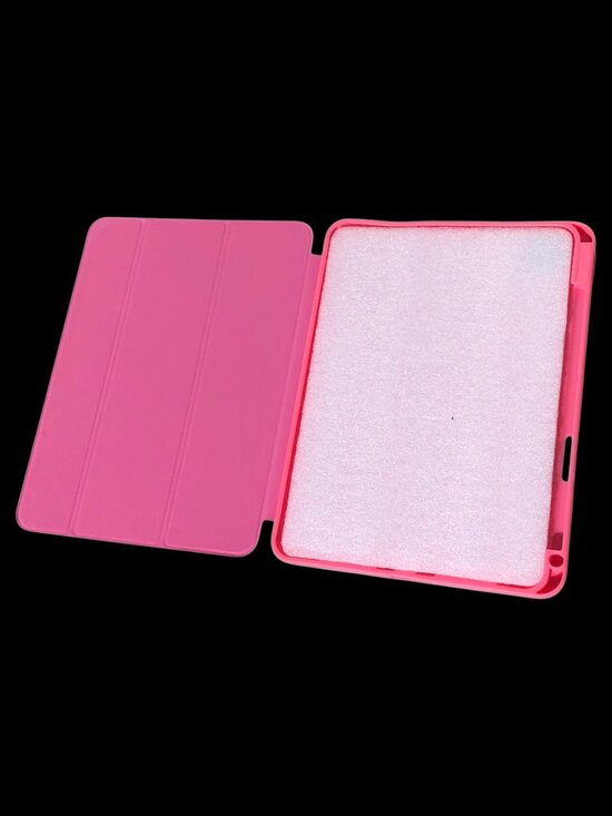 Pink iPad Pro 11″ (M4, 2024 5th Gen) Trifold Case with Pencil Holder - Picture 4 of 7